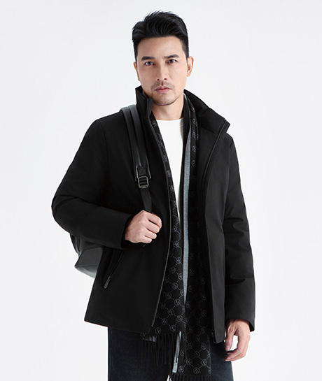 卓越系列X490鹅绒立领商务羽绒服